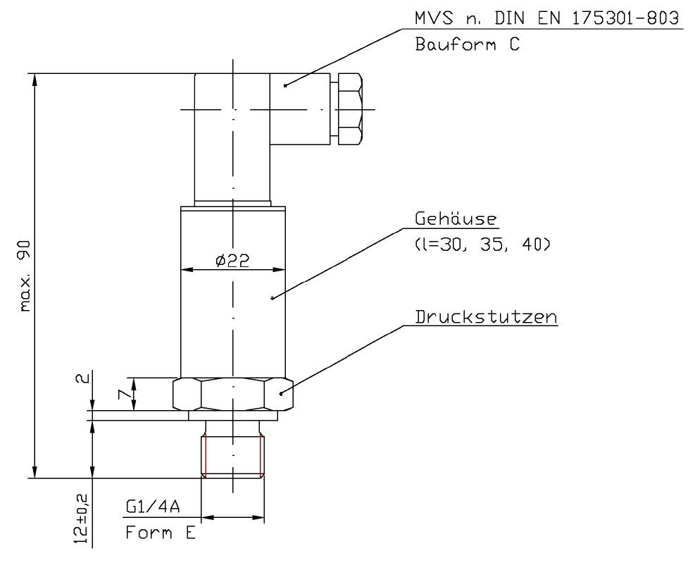 Pressure Transmitter for Liquid PTL Outline drawings